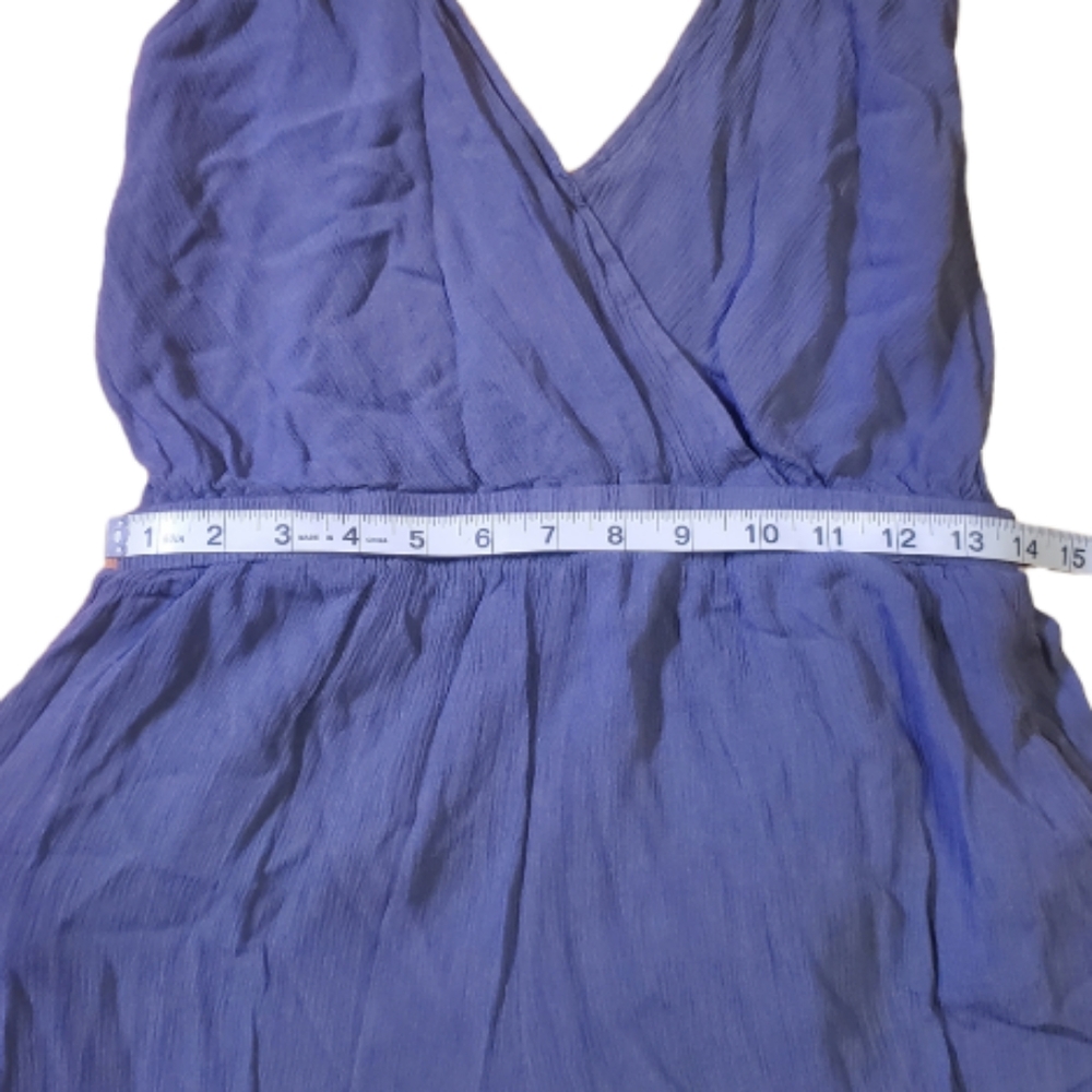 Rokoko Jumpsuit Grey with tie back & spaghetti straps Size Large - Picture 5 of 10